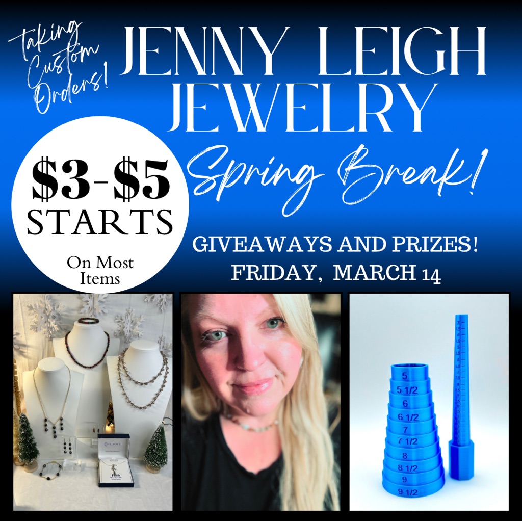 05/14/25 5:30pm Cst! Luxury Artisan “Jenny Leigh Jewelry” Read Description